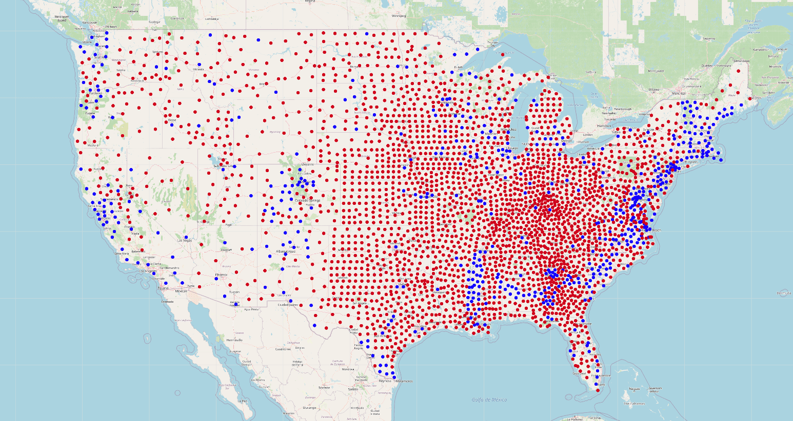 Election map created using Neomap