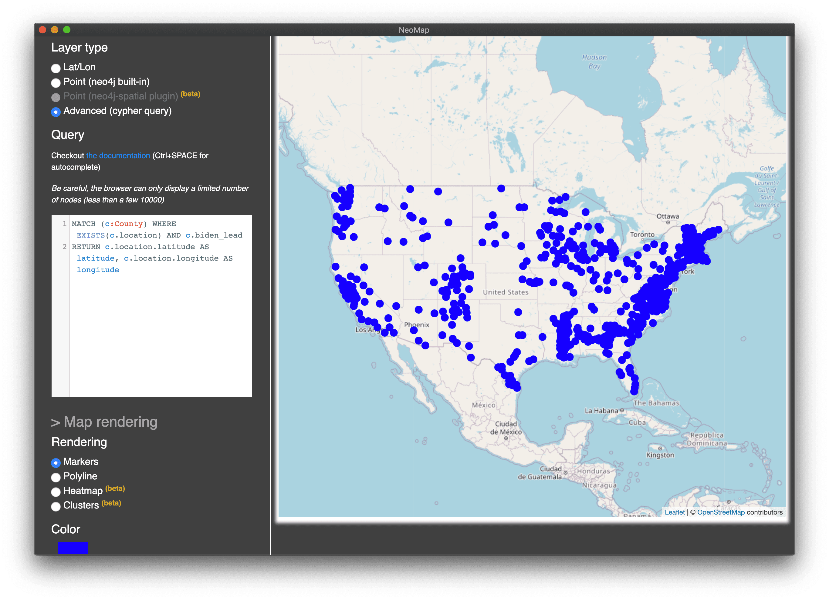 The Neomap graph app