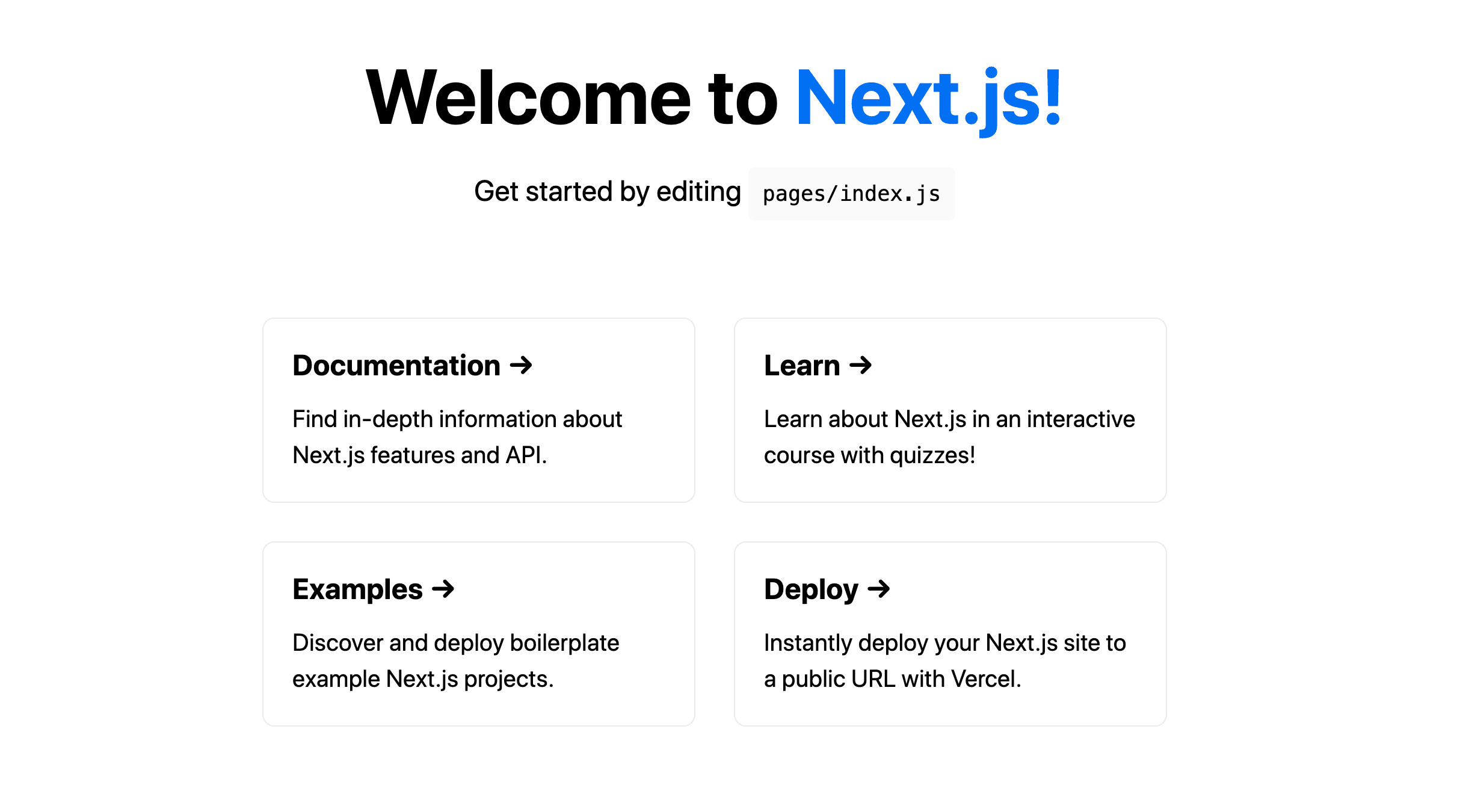 Next.js features