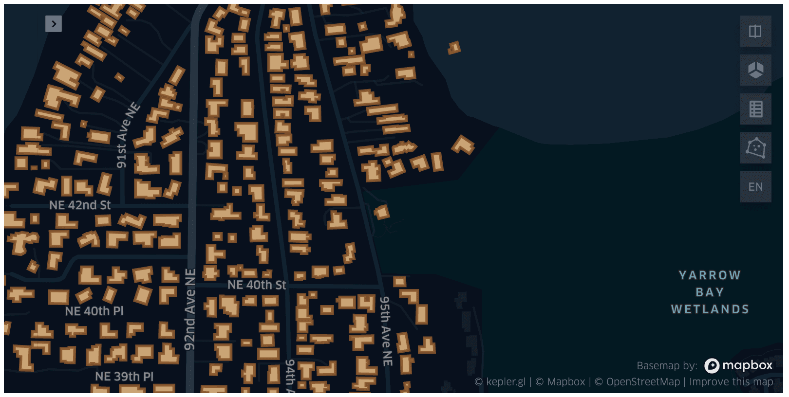 Visualizing Overture buildings with Kepler